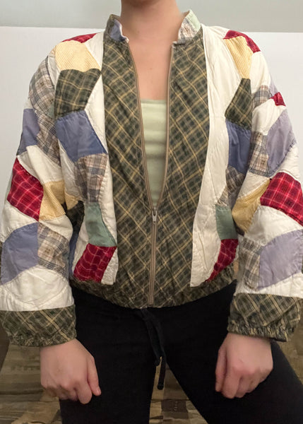 80's Quilted Bomber (S)