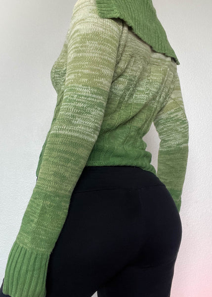 Y2k Gradient Green Knit (S)