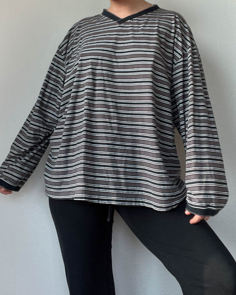90's Striped Long Sleeve (men's L)