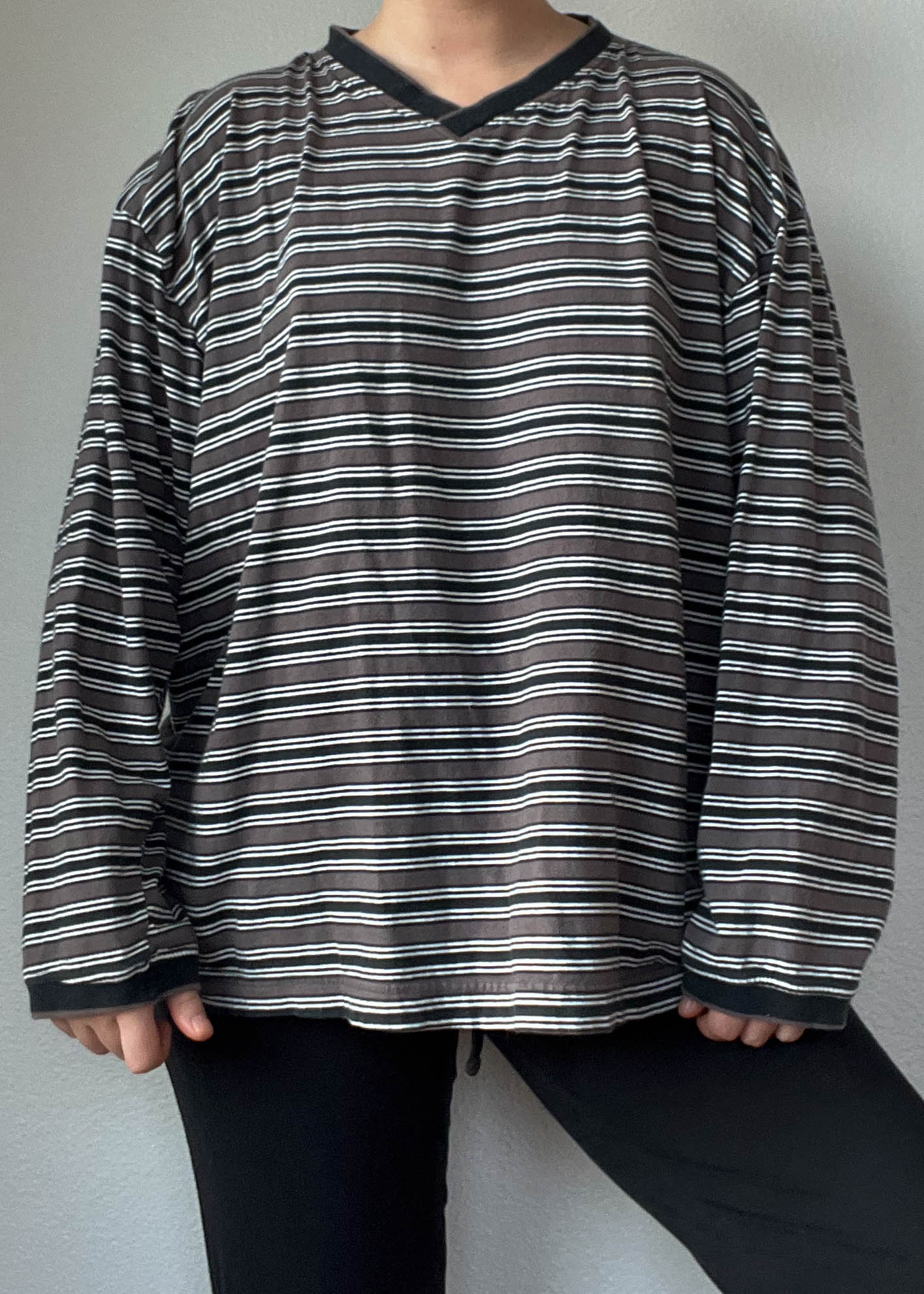 90's Striped Long Sleeve (men's L)
