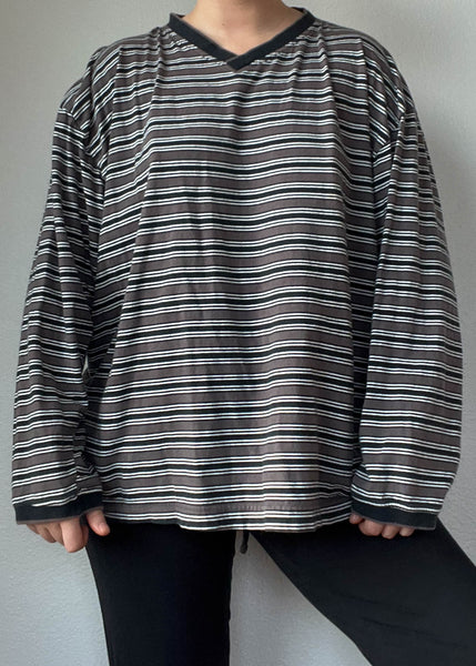 90's Striped Long Sleeve (men's L)