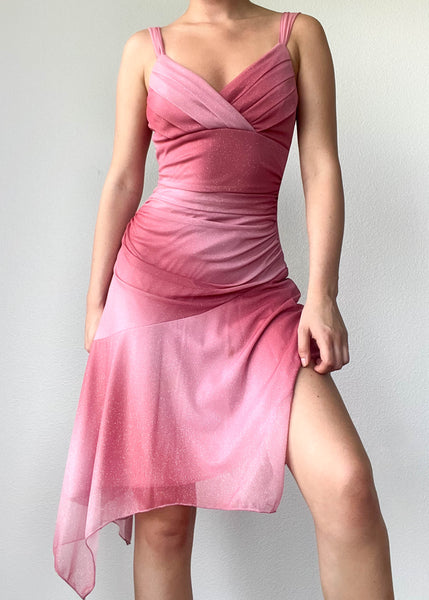 Y2k Pink Sparkle Fairy Dress (S)