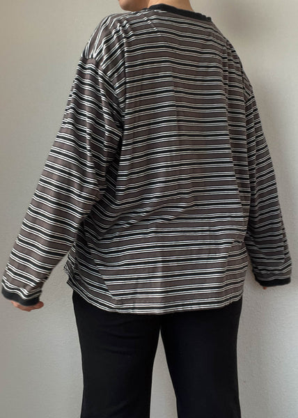 90's Striped Long Sleeve (men's L)