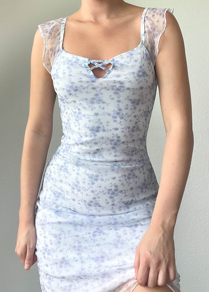 90's Lavender Mesh Dress (S)