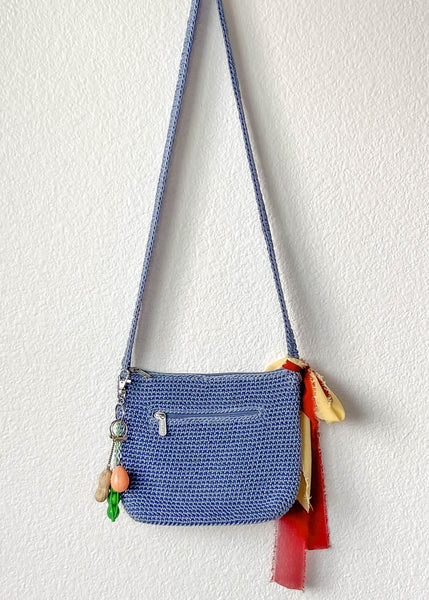 90's Periwinkle Crochet Bag