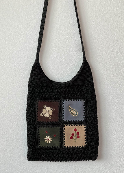 90's Crochet Patch Purse