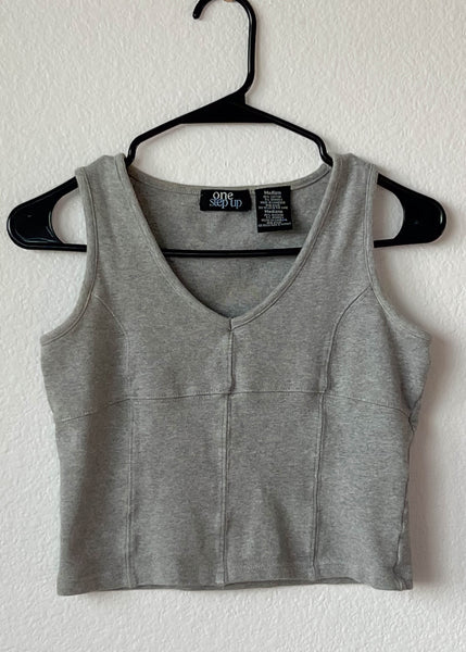 90's Gray Cotton Tank (S)
