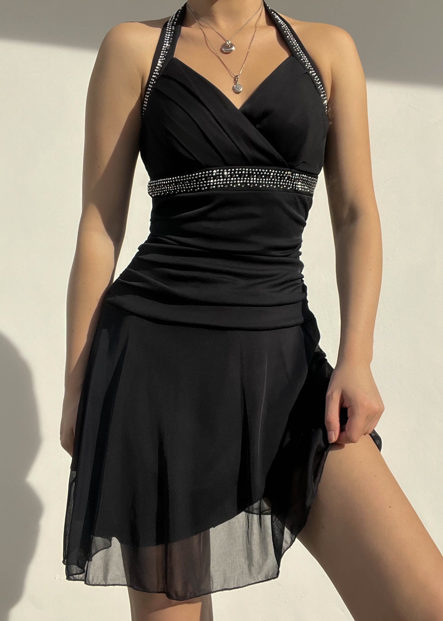 white christmas dresses Trixxi Y2k Black Mini Dress (S/M) – Retro and Groovy