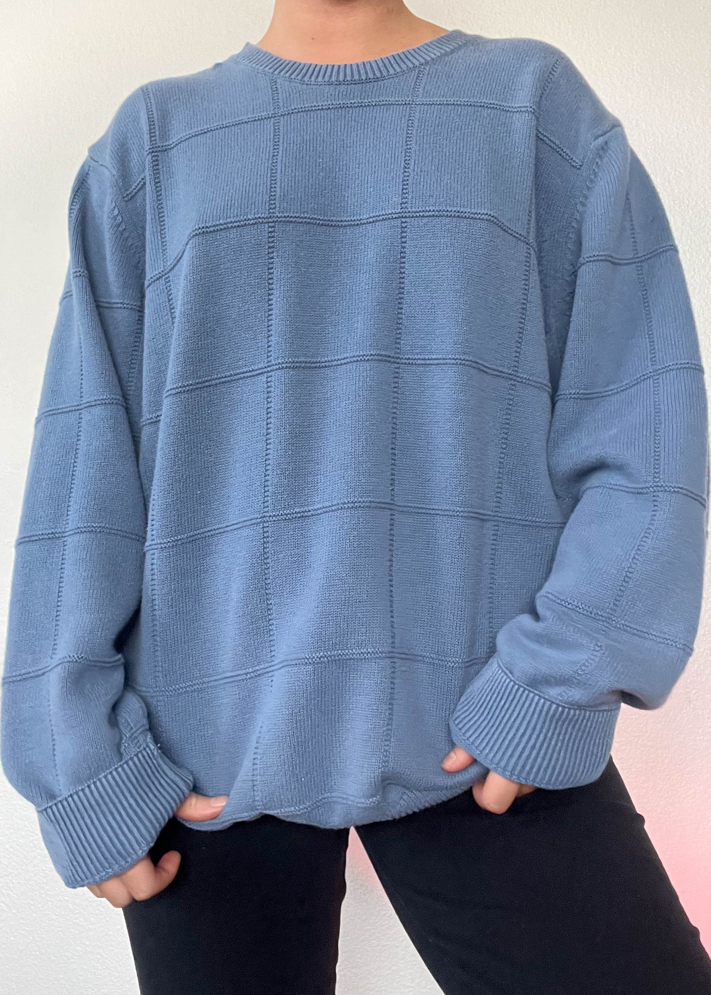 90's Cornflower Blue Knit (XL)