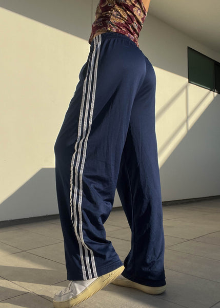 Navy & White Adidas Trackies (M-L)