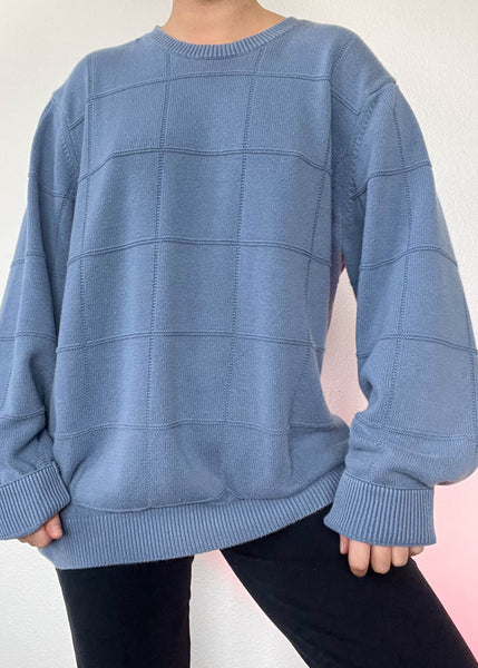 90's Cornflower Blue Knit (XL)