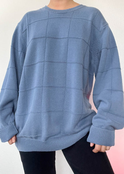 90's Cornflower Blue Knit (XL)