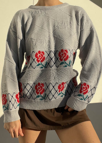 80's Rose Sweater (M)