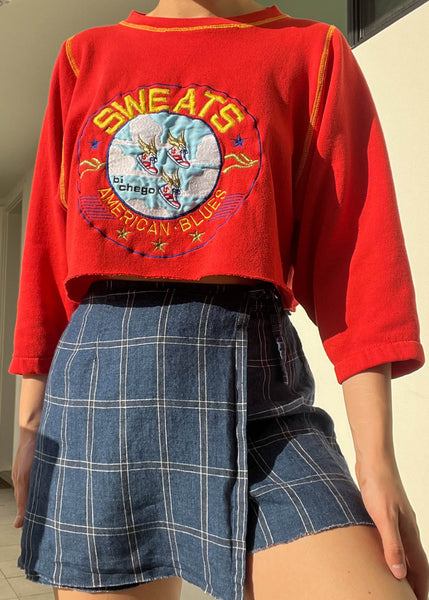 Sporty American Blues Crewneck (S-M)