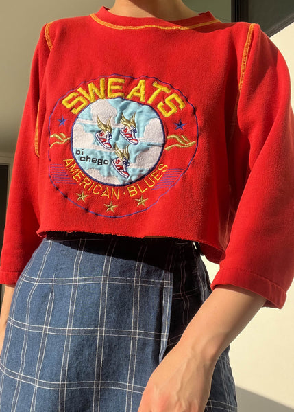 Sporty American Blues Crewneck (S-M)