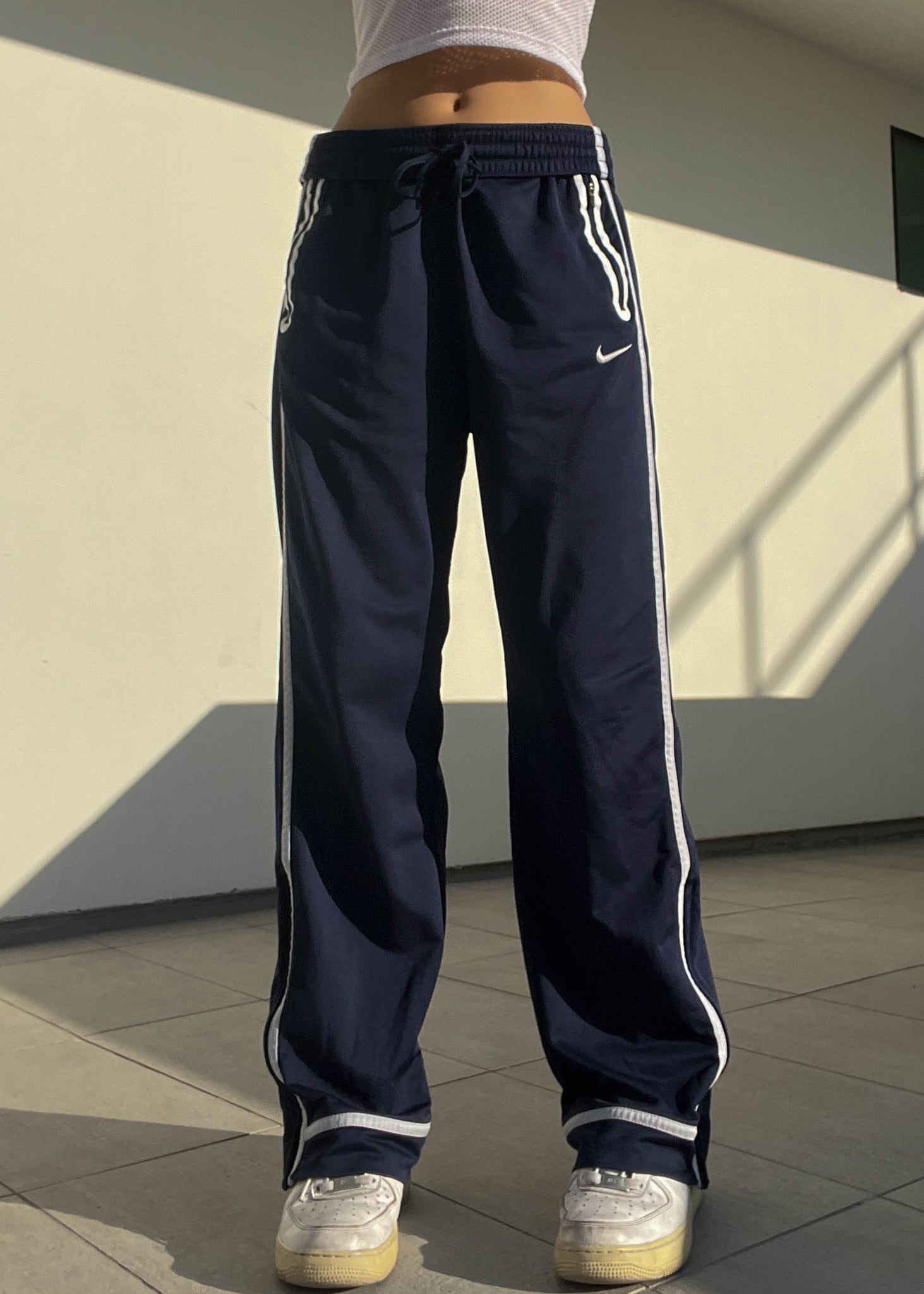 2000’s Navy & White Nike Trackies (M)