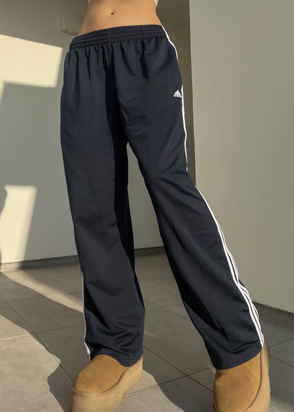 Y2k Navy Adidas Trackies (M)