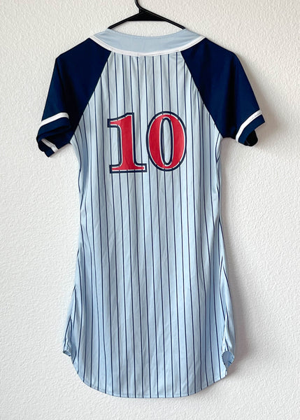 Y2k Baseball Mini Dress (S/M)