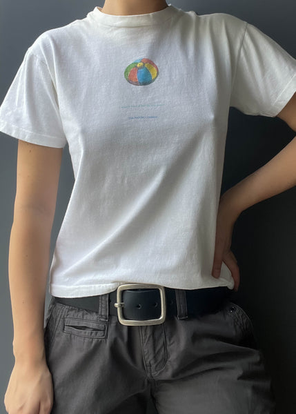 90's Beach Ball Baby Tee (S)