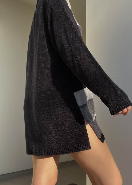 90's Argyle Sweater Dress (M)