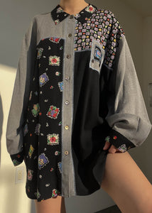Sweet Stamps 80's Button Down (XXL)
