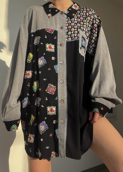 Sweet Stamps 80's Button Down (XXL)