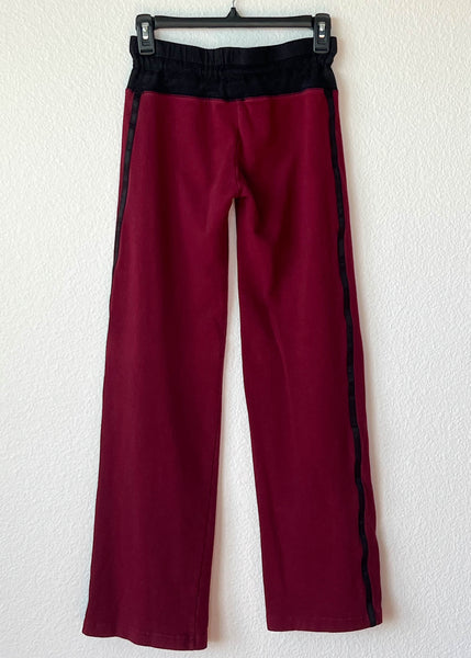 Y2k Burgundy Bebe Pants (XS)