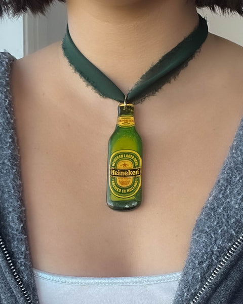 90's Heineken Beer Bottle Choker