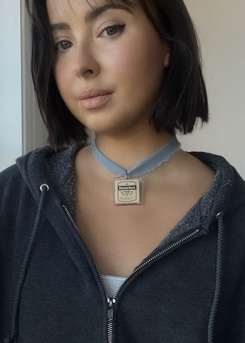 90's Heineken Tag Choker