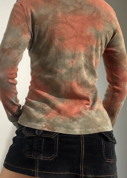 90's Hazel Tie Dye Long Sleeve (S/M)