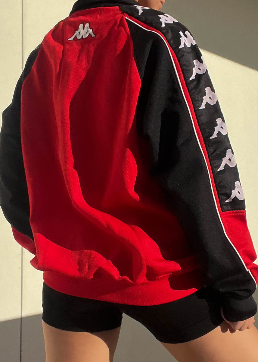 90's Red & Black Kappa Jacket (L) – Retro and Groovy