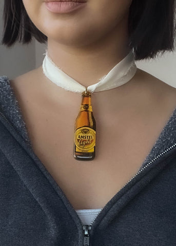 90's Amstel Beer Bottle Choker