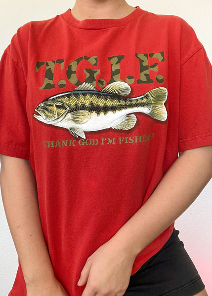 Y2k TGIF Fish Tee (Men's L)