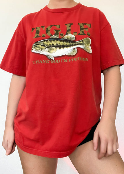 Y2k TGIF Fish Tee (Men's L)