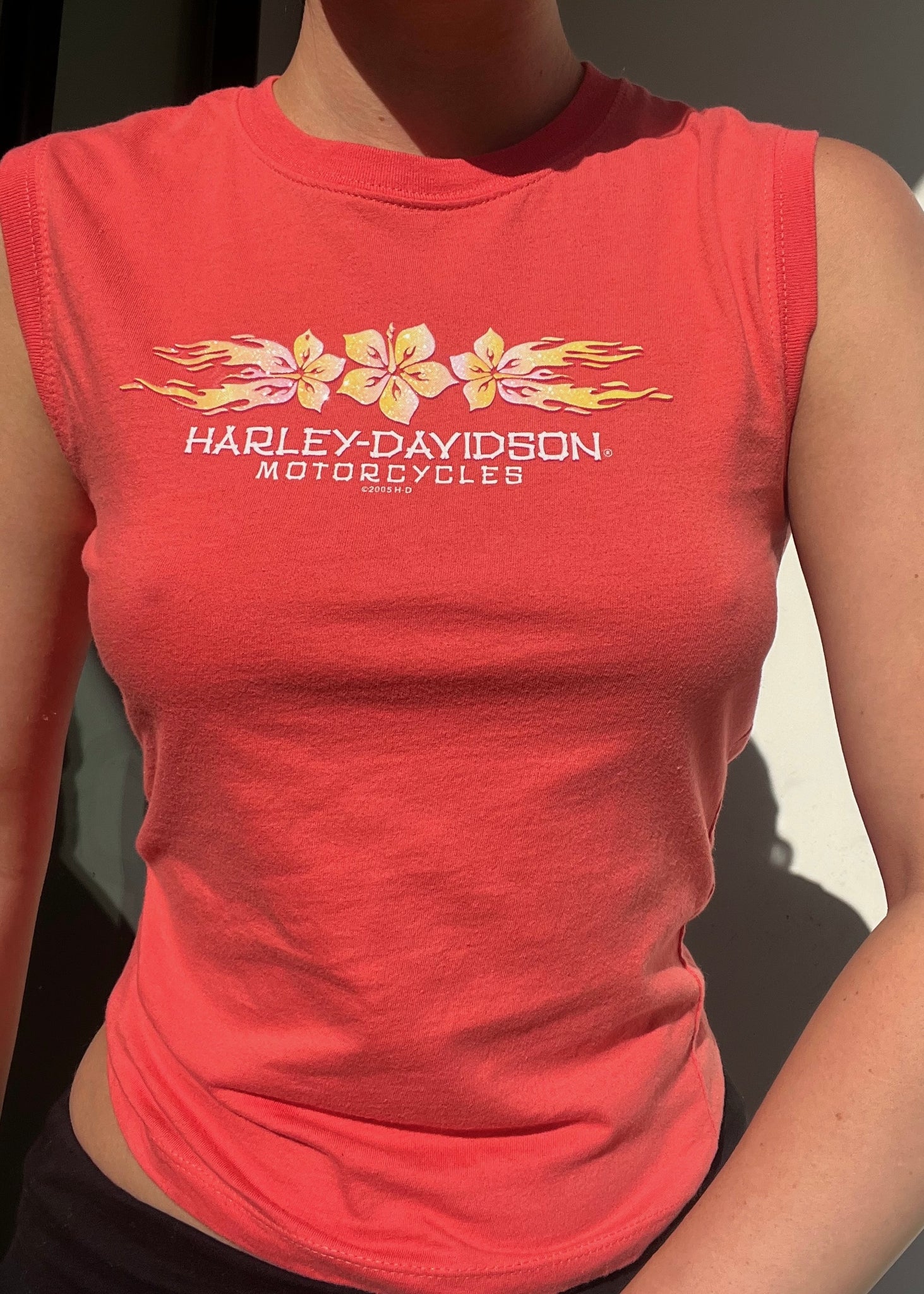 Y2k Kauai Tropical Harley Tank (S)