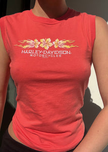 Y2k Kauai Tropical Harley Tank (S)
