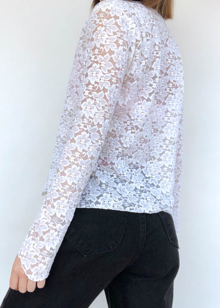 Wild Dahlia Lace Top