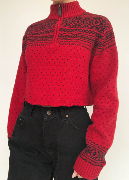 Cherry Chaps Snowflake Sweater