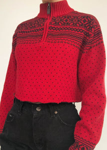 Cherry Chaps Snowflake Sweater
