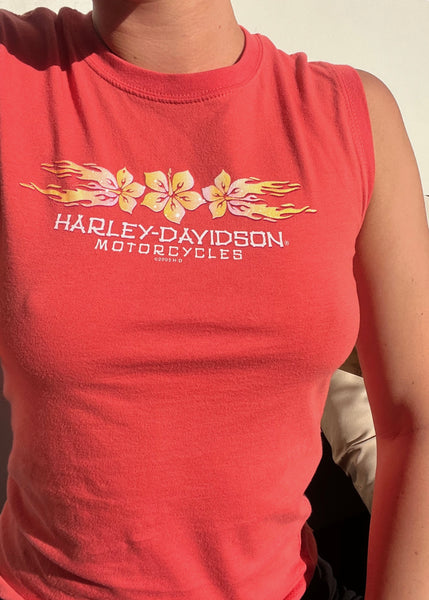 Y2k Kauai Tropical Harley Tank (S)