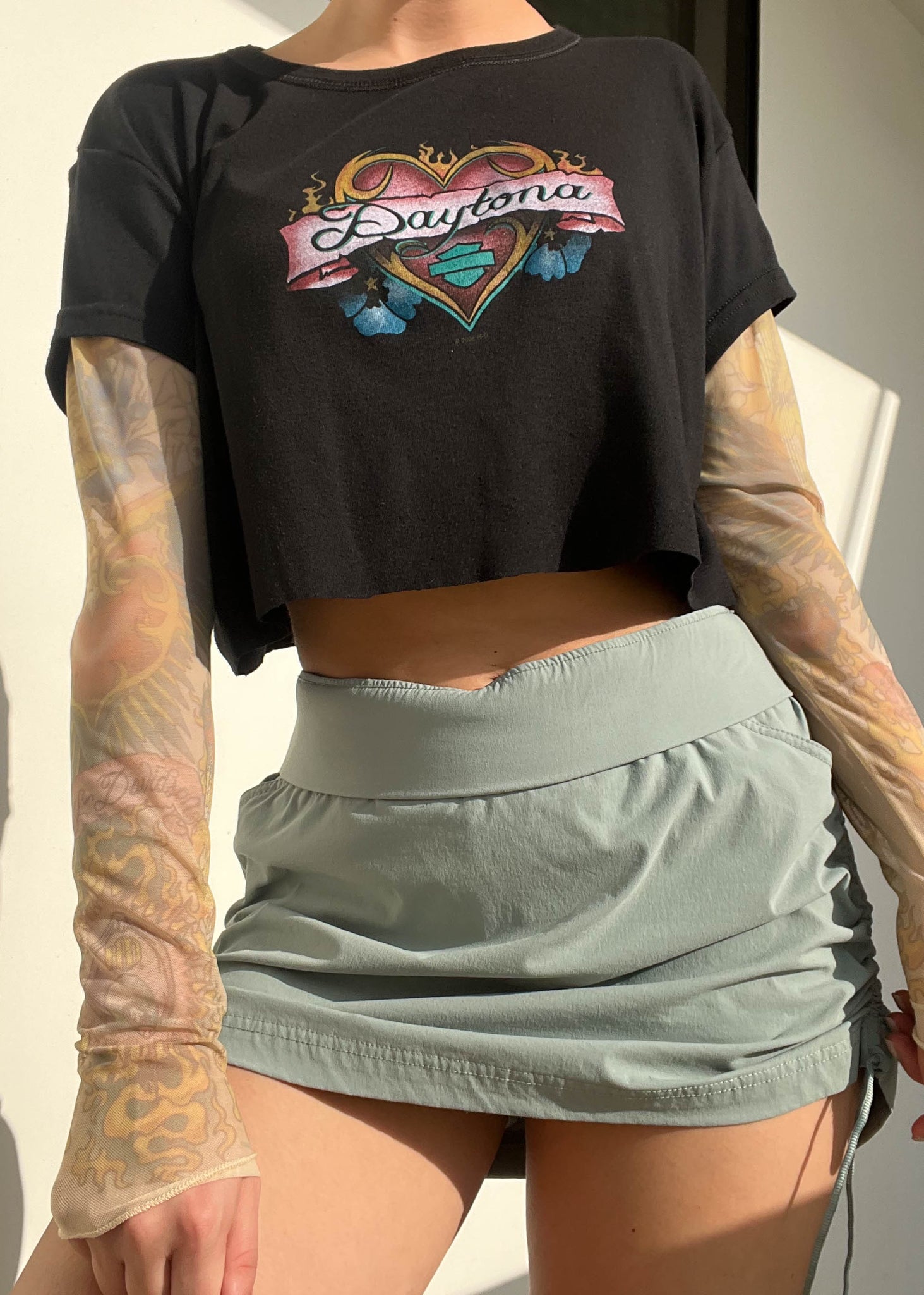 Y2k Layered Tattoo Sleeve Harley (M-L)
