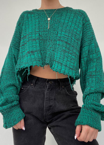 80's Green and Black Knit (M-XL)