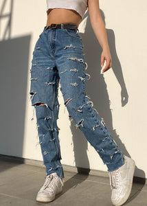 Mid Wash Eddie Bauer Distressed Jeans (30”)