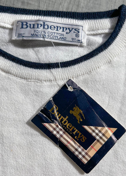 90's Burberry Knit Tee (M)