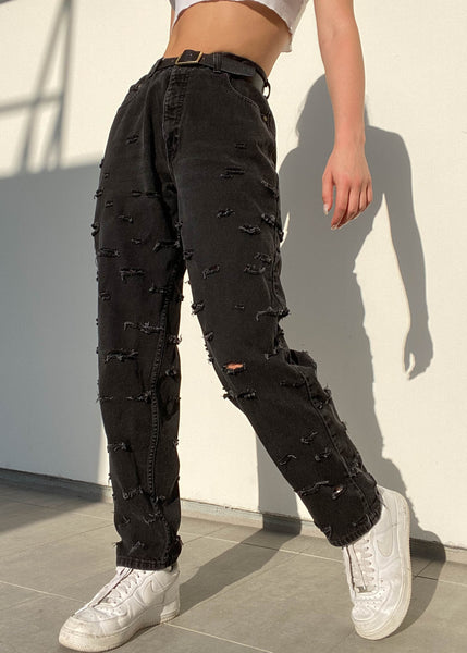 Black 90’s Eddie Bauer Distressed Jeans (31”)