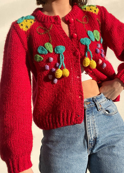 90's Fruit Cardigan (S)