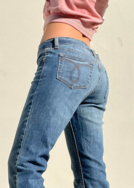 Juicy Low-Rise Flared Jeans