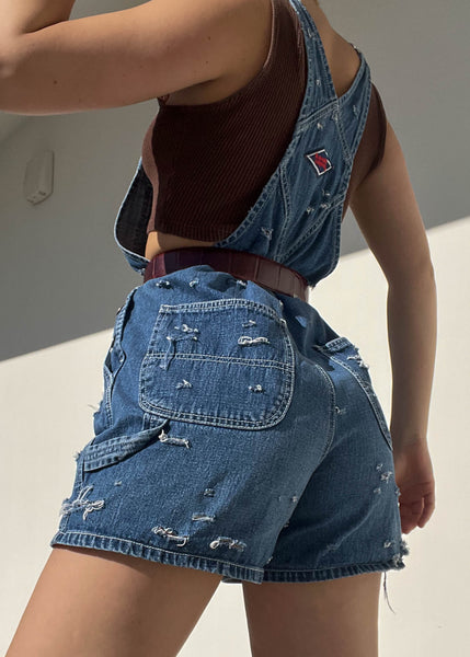 90's Distressed Overalls (M)
