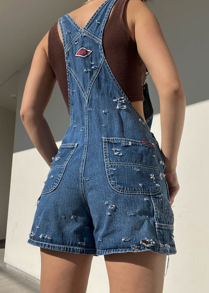 90's Distressed Overalls (M)
