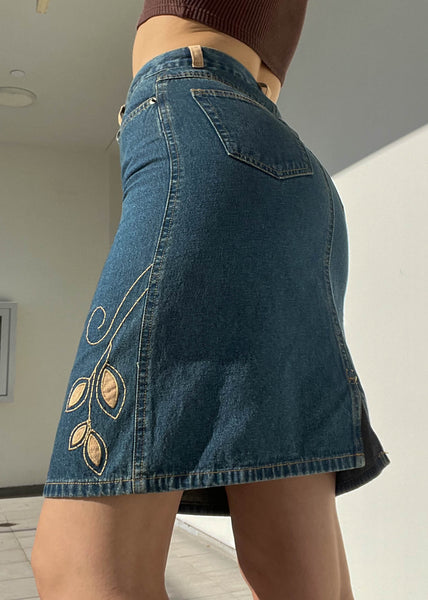 Magnolia Y2k Denim Midi Skirt (S)